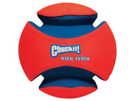 Chuckit! Blue Orange Rubber Kick Fetch Ball Dog Toy Large 1 pk Online Sale