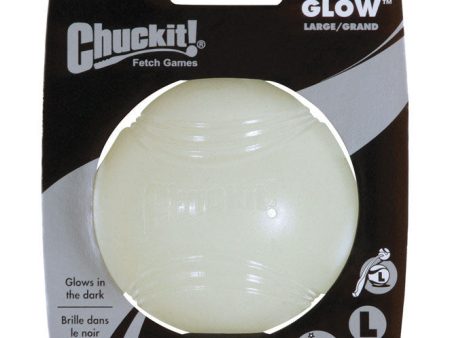 Chuckit! Max Glow White Rubber Dog Toy Large 1 pk Sale