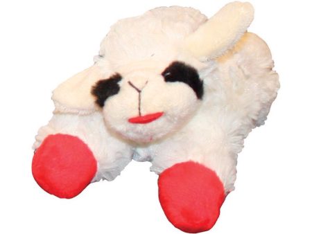 Multipet Lamb Chop Multicolored Plush Dog Toy Mini 1 pk Online Hot Sale