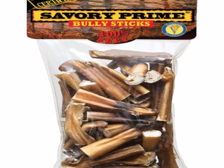 Savory Prime Beef Grain Free Bully Stick For Dogs 10 oz 3-5 in. 1 each For Sale