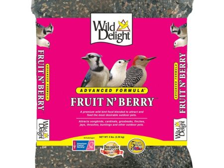 Wild Delight Fruit N Berry Assorted Species Sunflower Seeds Wild Bird Food 5 lb Supply