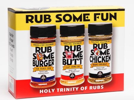 Rub Some Fun Assorted BBQ Rub Set 19 oz Online Sale