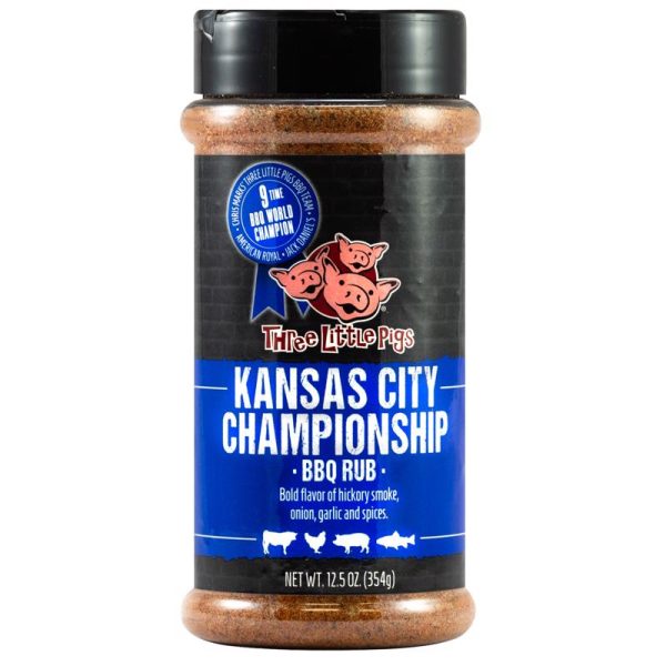 Three Little Pigs Kansas City Championship BBQ Rub 12.5 oz Online now