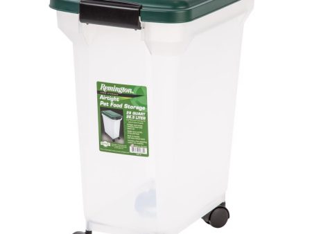 Remington Green Plastic 28 qt Pet Food Container For All Animals Supply