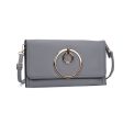 VK5305 Grey - Women Solid Metal Decoration Handbag Online Sale