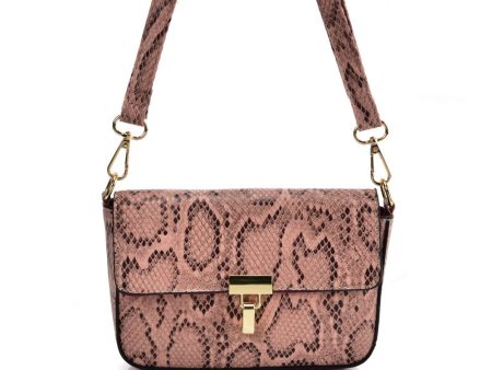 VK2116 PINK - Snakeskin Handbag For Women For Sale