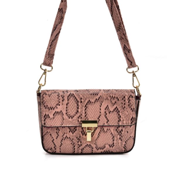 VK2116 PINK - Snakeskin Handbag For Women For Sale