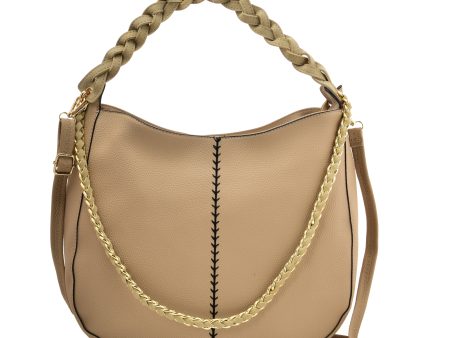 VK5538-BEI-Women s simple handbag For Discount