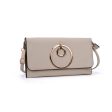 VK5305 Beige - Women Solid Metal Decoration Handbag on Sale