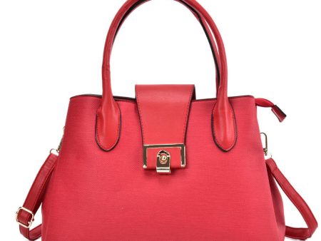 VK5536 RED - Simple Solid Color Handbag Supply