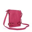 VK5346 Fushia - Messenger Bag With Zip Front Detail For Cheap