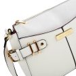 SY2203 WHITE - Handbag With Buckle Design For Women Discount