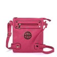 VK5346 Fushia - Messenger Bag With Zip Front Detail For Cheap