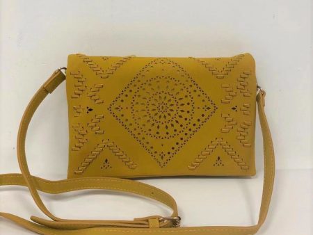 ZY0034 Yellow crossbody bag with hollow design For Sale