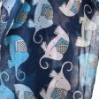 SF1026 Blue - Girl Elephant Print Lightweight Scarf Hot on Sale