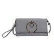 VK5305 Grey - Women Solid Metal Decoration Handbag Online Sale