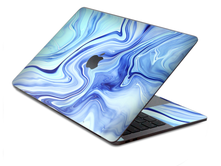 Blue Marble Rocks Glass | Skin For Macbook Pro 13 inch Retina Touch Bar | fits Model A1706, A1708, A3164, A1989, A3358 Sale