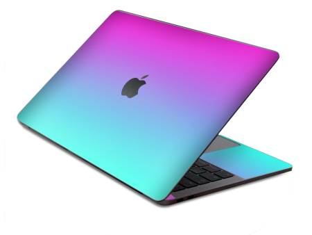 Hombre Pink Purple Teal Gradient | Skin For Macbook Pro 13 inch Retina Touch Bar | fits Model A1706, A1708, A3164, A1989, A3358 Cheap