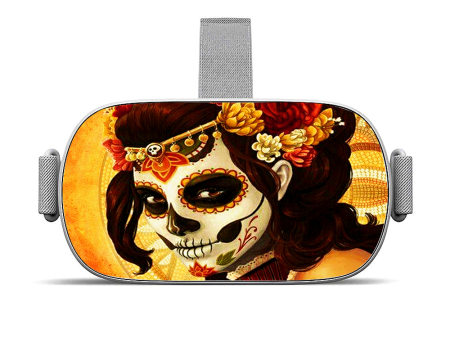 Skull Girl Dia De Los Muertos Paint | Skin For Oculus Go VR Sale