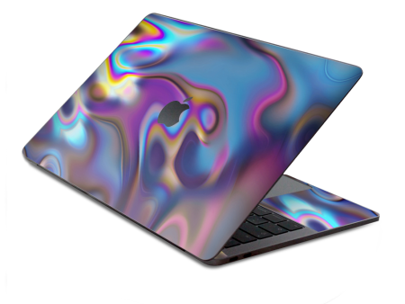 Opalescent Resin Marble Oil Slick | Skin For Macbook Pro 13 inch Retina Touch Bar | fits Model A1706, A1708, A3164, A1989, A3358 on Sale