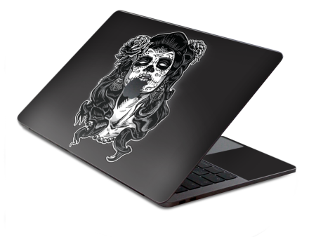 Sugar Skull Girl Dia De Los Meurtos | Skin For Macbook Pro 13 inch Retina Touch Bar | fits Model A1706, A1708, A3164, A1989, A3358 Hot on Sale