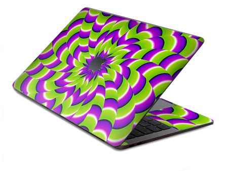 Trippy Psychedelic Motion Swirl | Skin For Macbook Pro 13 inch Retina Touch Bar | fits Model A1706, A1708, A3164, A1989, A3358 Online Hot Sale