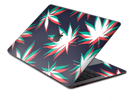 3D Holographic Weed Pot Leaf | Skin For Macbook Pro 13 inch Retina Touch Bar | fits Model A1706, A1708, A3164, A1989, A3358 Supply