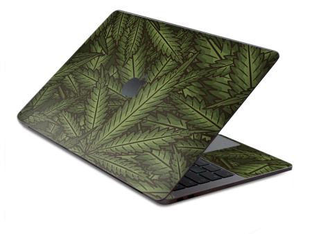 Gonja Leaves Pot Weed | Skin For Macbook Pro 13 inch Retina Touch Bar | fits Model A1706, A1708, A3164, A1989, A3358 For Cheap