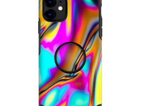 Oil Slick Resin Iridium Glass Colors | Skin For Otter Pop Symmetry for iPhone 11 Fashion