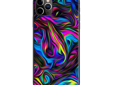 Neon Color Swirl Glass | Skin For Apple iPhone 11 Pro Max Discount