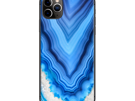 Crystal Blue Ice Marble | Skin For Apple iPhone 11 Pro Max For Discount