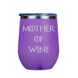 Mother of Wine  - Purple Stainless Steel Stemless Wine Glass Discount