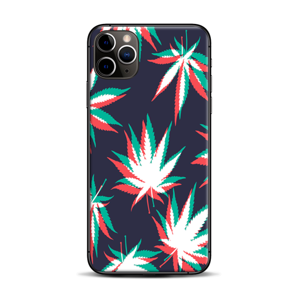 3D Holographic Weed Pot Leaf | Skin For Apple iPhone 11 Pro Max For Discount