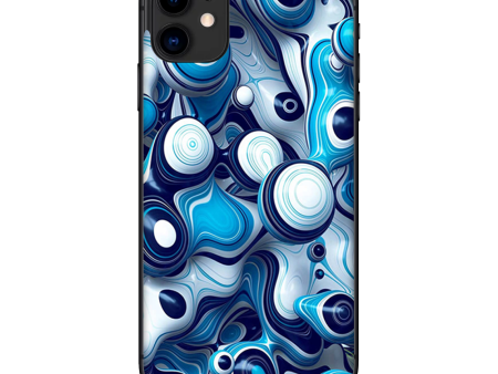 Mixed Blue Bubbles Glass | Skin For Apple iPhone 11 For Discount