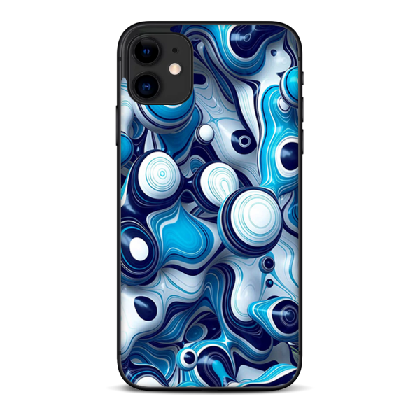 Mixed Blue Bubbles Glass | Skin For Apple iPhone 11 For Discount