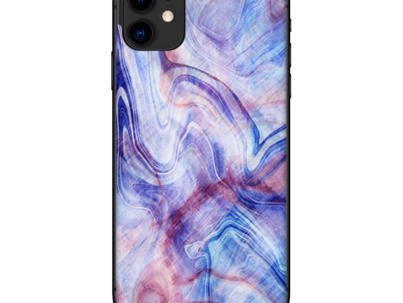 Purple Marble Pink Blue Swirl | Skin For Apple iPhone 11 Sale