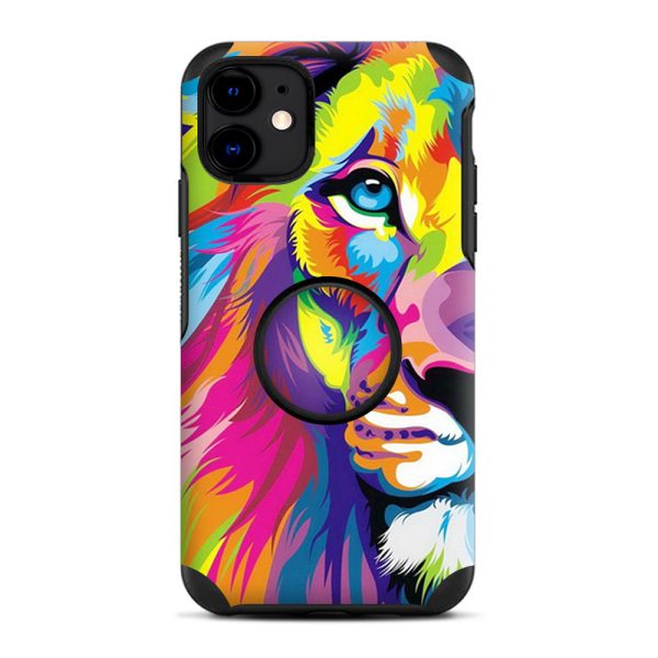 Colorful Lion Abstract Paint | Skin For Otter Pop Symmetry for iPhone 11 Supply