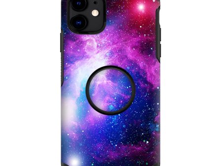 Stars Galaxy Red Blue Purple Gasses | Skin For Otter Pop Symmetry for iPhone 11 on Sale