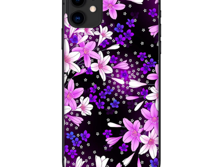 Purple Pink Colorful Flowers Lillies | Skin For Apple iPhone 11 For Sale