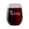 King  Stemless Wine Glass For Cheap