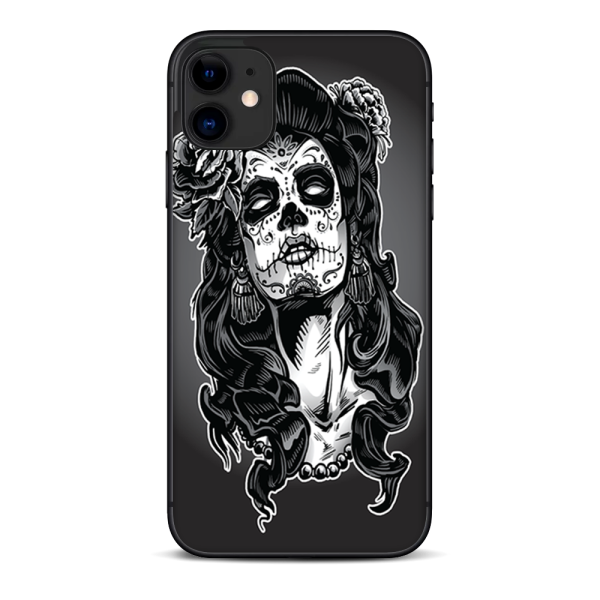 Sugar Skull Girl Dia De Los Meurtos | Skin For Apple iPhone 11 Online