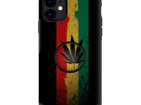 Rasta Weed Pot Leaf Red Gold Green | Skin For Otter Pop Symmetry for iPhone 11 Cheap