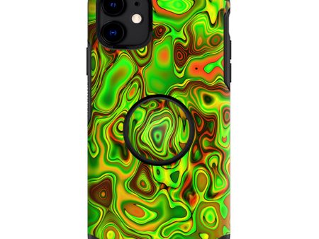 Green Glass Trippy Psychedelic | Skin For Otter Pop Symmetry for iPhone 11 Hot on Sale