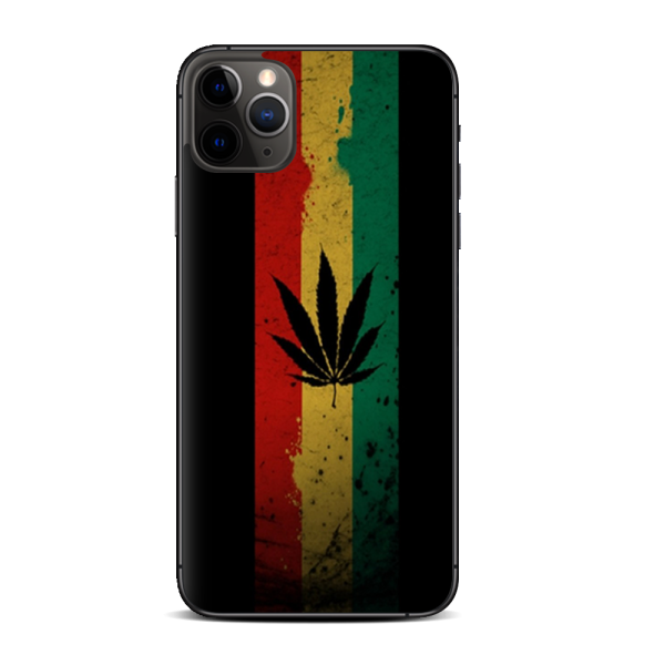 Rasta Weed Pot Leaf Red Gold Green | Skin For Apple iPhone 11 Pro Sale