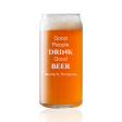 Good People Drink Good Beer  Beer Pint Glass Online now