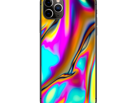 Oil Slick Resin Iridium Glass Colors | Skin For Apple iPhone 11 Pro Max For Cheap