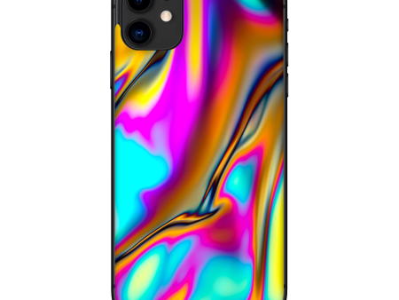 Oil Slick Resin Iridium Glass Colors | Skin For Apple iPhone 11 Online Sale