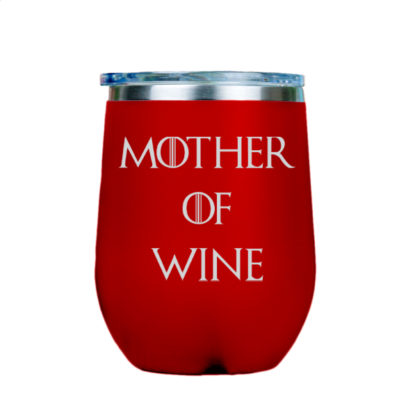 Mother of Wine  - Red Stainless Steel Stemless Wine Glass For Discount