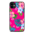 Pink Neon Hibiscus Flowers | Skin For Apple iPhone 11 Online Sale