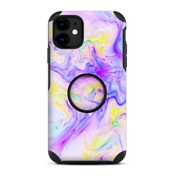 Pastel Marble Resin Pink Purple Swirls | Skin For Otter Pop Symmetry for iPhone 11 Online